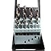 thumbnail image 2 of Left Hand Drill Bit Set, 15 Piece | M2 HSS with Titanium Nitride Coating | SAE (1/16" - 1/2"), 2 of 4