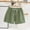 Green, variant on CYRBOKO Girls Summer Shorts, Cotton Solid Color Elastic Waist Loose Casual Shorts Green Size 13-14T