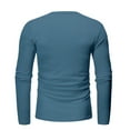 thumbnail image 3 of WMTBSRSW Men's Lightweight Henley Shirts Long Sleeve Soft Crewneck Shirts Basic Casual Button Cotton T-Shirt, 3 of 4