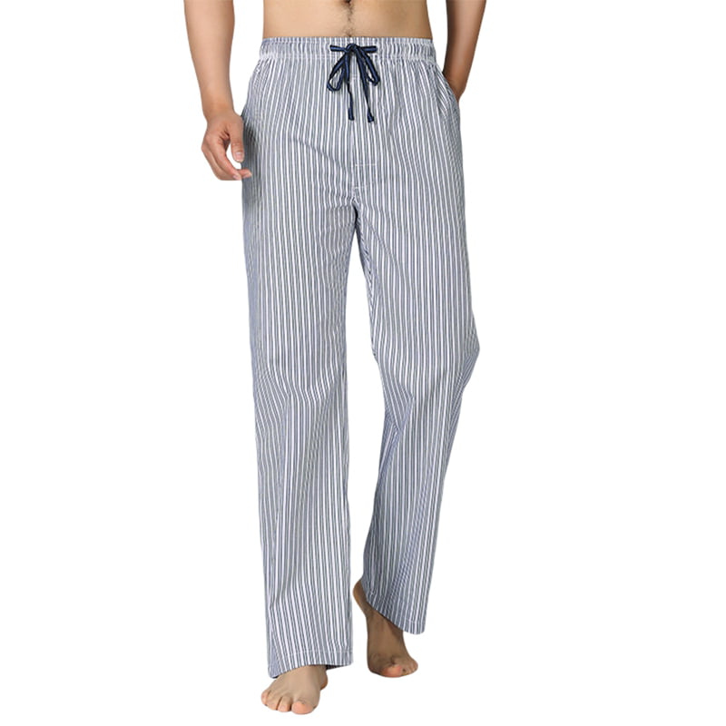 Mens PJ Bottoms Night Wear New Cotton Pyjamas Lounge Bottoms Stripe Check S M L 