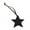 Black, variant on Five Pointed Star Leather Pendant Keychain Stylish Key Rings Five-pointed Star Luggage Tag Purse Decoration for Ladies