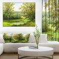 thumbnail image 1 of Design Art Green Summer Landscape Canvas Print, 1 of 3