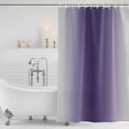 thumbnail image 3 of Purple Grey Ombre Shower Curtain, Waterproof Shower Curtains for Bathroom, Farmhouse Gradient Minimalist Washable Fabric Bathtub Curtain Set Bath Decor with 12 Hooks Extra Long 72"x96", 3 of 8