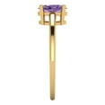 thumbnail image 3 of 1 ct Oval Cut Simulated Alexandrite Solitaire 18K Yellow Gold Womens Engagement Ring, 3 of 5