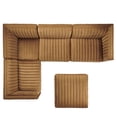 thumbnail image 2 of Modway Conjure Channel Tufted Performance Velvet 5-Piece Sectional, Multiple Colors, 2 of 6