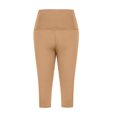 thumbnail image 6 of Vmvidoty Women Legging 3/4 Yoga Pants High Waisted Soft for Workout Gym Casual Sport Jegging Khaki L, 6 of 7