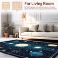 thumbnail image 2 of ODIKA 6'x9' Machine Washable Non-Slip Area Rug, Astrological Themed with Mystical and Celestial Symbols High Traffic Rug, Blue, 196856, 2 of 7