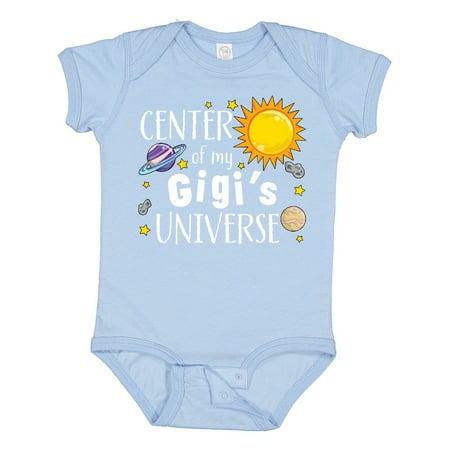 

Inktastic Center of My Gigi s Universe Gift Baby Boy or Baby Girl Bodysuit