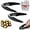 Black*2, variant on Chestnut Peeler & Cutter Tool, 2025 New Stainless Steel Chestnut Clip with Serrated Blade & Non-Slip Handle for Easy Peeling of Various Nuts (Black)