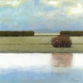 thumbnail image 2 of Wyatt Jr., Norman 12x12 Gold Ornate Wood Framed with Double Matting Museum Art Print Titled - Crystal Bay I, 2 of 4