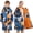Blue Camouflage, variant on Kids Swim Parka Blue Camouflage Sherpa Lined Hooded Water Resistant