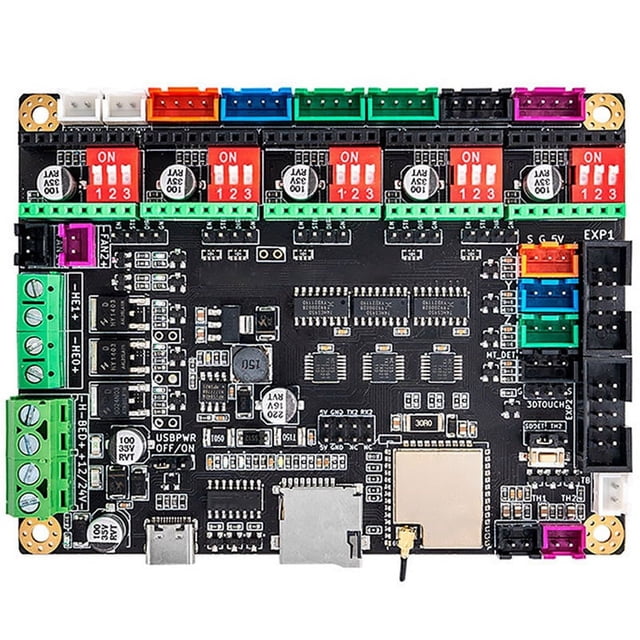 Mks Tinybee Controller Card Motherboard 32Bit 3D Printer Control Board Support Mini 12864Lcd V3 Display 12864 Lcd Panel,1 x Main Board 1 x Data Cable,Green