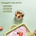 thumbnail image 3 of 1PC Ice Fryer Portable Mini Yogurt Maker No Power Sorbet Machine For Kids Ideal For Homemade Ice Green, 3 of 8