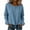 Blue(Womens Tops), variant on GUACER Long Sleeve Drawstring Tops for Women Casual Crew Neck Relaxed Fit Pullover Blouse with Cuffed Sleeves