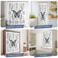 Butterfly Leaves Sun and Moon Shower Curtain Set, Waterproof Shower ...