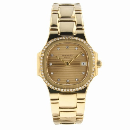 Pre-Owned Patek Philippe Nautilus 4700/15 18k Yellow Gold Women Watch (Certified Authentic &