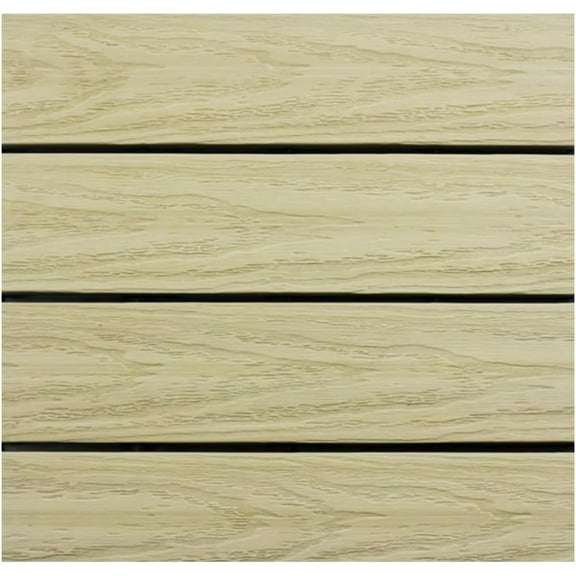 UltraShield Naturale 1 ft. x 1 ft. Quick Deck Outdoor Composite Deck Tile Sample (Sahara Sand)