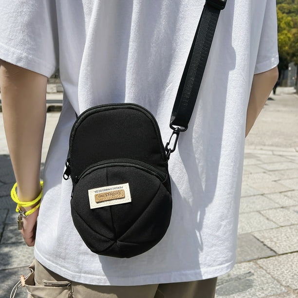 Bolsa Bolso bandolera de diseño original con forma de gorra y bolsos de hombro de calle (negro) Tmvgtek Para estrenar