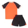 thumbnail image 4 of RUNQHUI Boys Soccer Football Jersey Outfits V-Neck Short Sleeve T-Shirt and Shorts Set Kids Sports Orange 4XS, 4 of 7