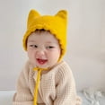 thumbnail image 4 of Yoyauz Baby Knit Winter Cap Baby Newborn Toddler Autumn Cute Earmuff Cotton Lined Beanie Suitable for Boys and Girls, 4 of 10