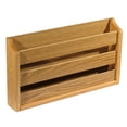 thumbnail image 2 of Wooden Mallet MRS2MH 2 Pocket Wall Mounted Magazine Rack - Mahogany, 2 of 2