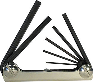 Eklind Tool  2-8mm  Metric  Fold-Up  Hex Key Set  Multi-Size in 7 pc. 