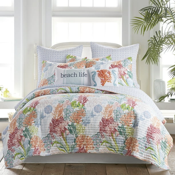 Levtex Home Sunset Bay Quilt Set Full/Queen Quilt (88x92in.) + Two