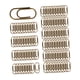 thumbnail image 2 of 100 piezas clips de papel clips clips de estilo vintage suministros de oficina de metal creativo notas clips clasificados para diario de aula Bronce, 2 of 8