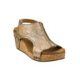 thumbnail image 3 of Corkys Womens Carley Sand Tweed Wedge Heel Sandal (9), 3 of 11