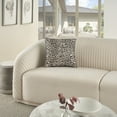 thumbnail image 3 of Nourison Sofia Jaquard Leopard Velv Black 18" x 18" Throw Pillow, 3 of 6