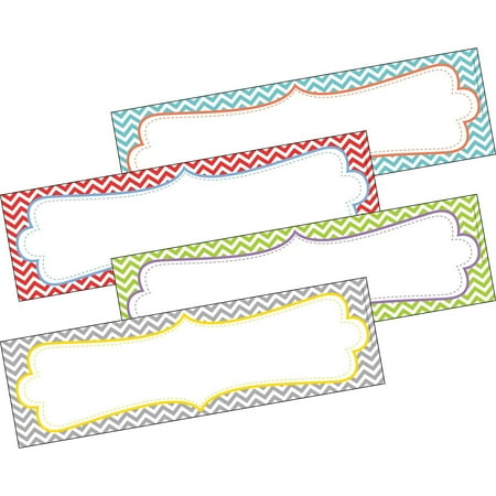 UPC: 0704068014237 | Barker Creek All Grades Double-Sided Desk Tag Beautiful Chevron 36/Pack LL1423