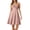 Light Pink, variant on Women's Ruched Bust Fit-and-Flare Mini Dress, Sleeveless Spaghetti Strap Casual Dress with Pockets for Summer,L