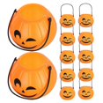 thumbnail image 1 of Mini Halloween Pumpkin Buckets for 12Pcs Orange Plastic Storage, 1 of 5