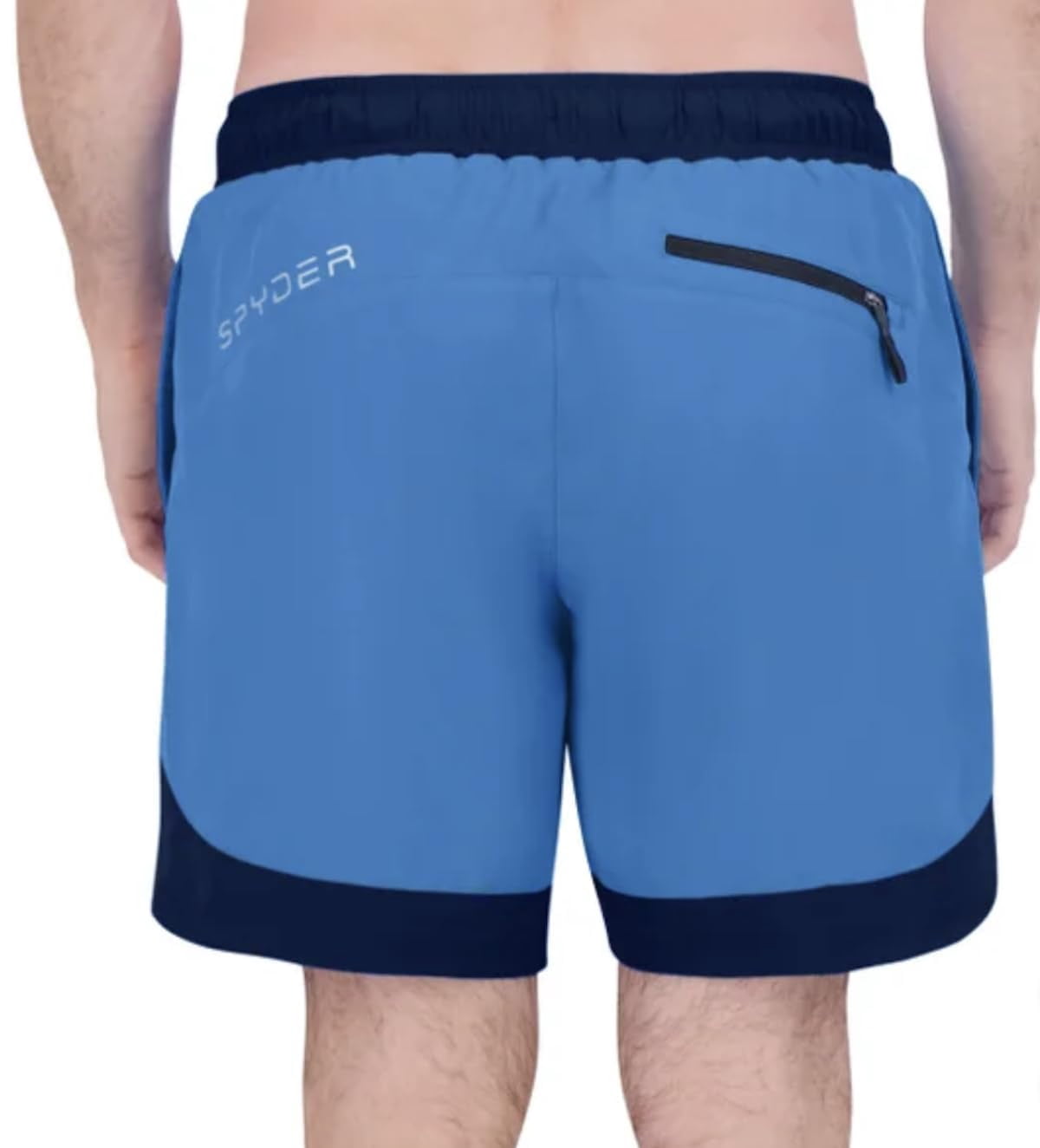 Spyder Men's UPF 30+ Breathable Comfort Stretch Swim Short (US, Alpha, Large, Regular, Regular, Blue)