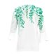 thumbnail image 5 of ICHUANYI Clearance Fashion Women Summer 3/4 Sleeve Cardigan Solid Color Casual Blouse Tops(Army Green, XL) ICHUANYI WER2023081107455, 5 of 5