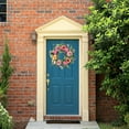 thumbnail image 5 of EUDIDV Decorative Faux Flowers Spring Wreath Rose Peony Silk Flower Wreath Doorbell Day Artificial Flowers, 5 of 7