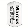 thumbnail image 1 of Personalized Dog Tags For Dog, Engraving Deep Dog Tag, Anti-Lost Pet Name Pendant FunnyShape Suitable For Small, Medium And Large Dogs Pet Accessories, 1 of 5