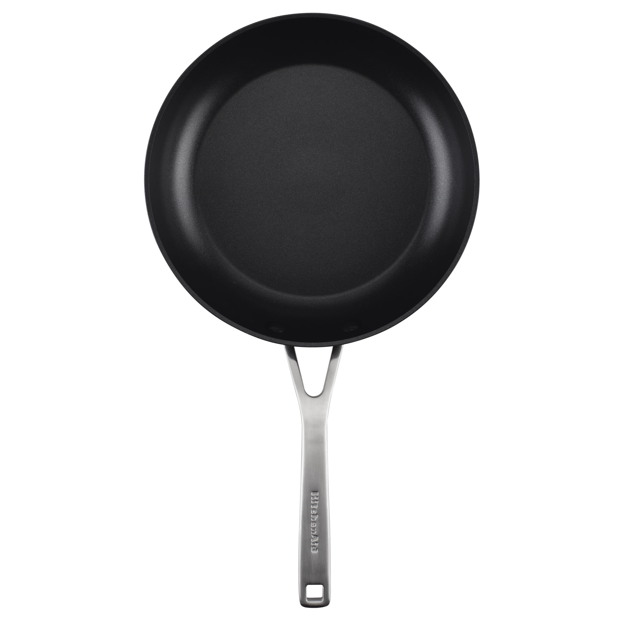 KitchenAid Hard-Anodized 10 Inch Induction Frying Pan with Lid, Dishwasher Safe and Oven Safe to 500°F, Matte Black