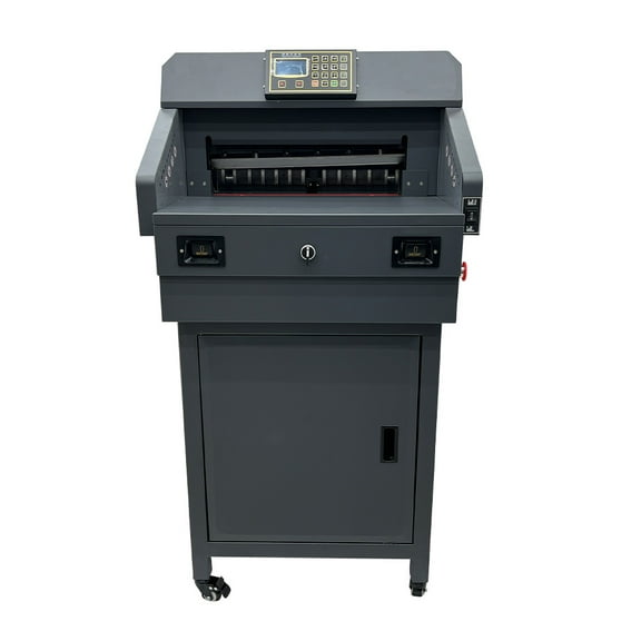 Electric Paper Cutter Guillotine Numerical Stand Paper Cutting Machine Heavy Duty Paper Trimmer 110V