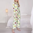 thumbnail image 3 of Xecao Insects for Women's Long-Sleeved Pajama Set with Button Front and Pockets Soft Lounge Sleepwear for Home Relaxation-Large, 3 of 7