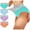 Multicolour, variant on EGNMCR Women's Cotton Underwear, High Waist Breathable Briefs, Soft Underpants, Ladies Stretch Panties Women Color Patchwork Briefs Panties Underwear Knickers Bikini Underpants Women Underwear