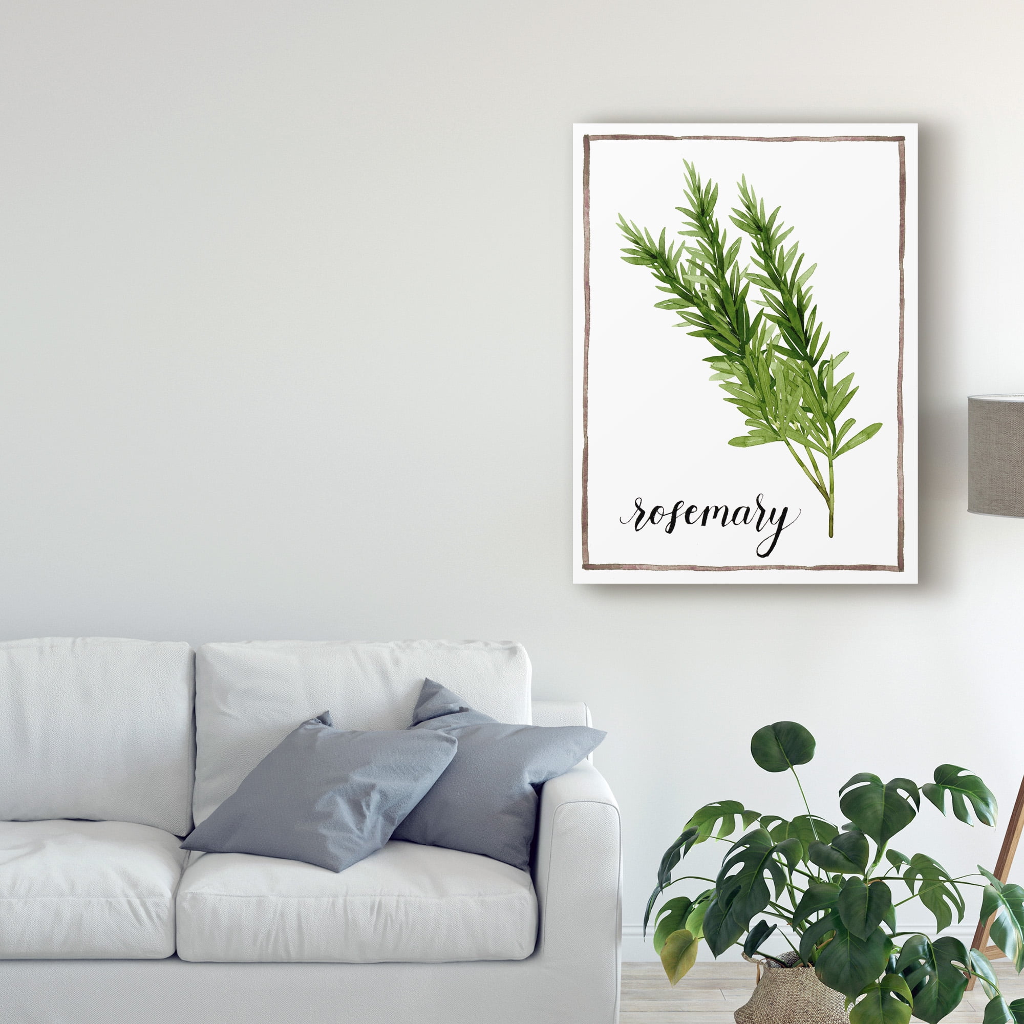 Trademark Fine Art 'Watercolor Herbs V' Canvas Art by Grace Popp