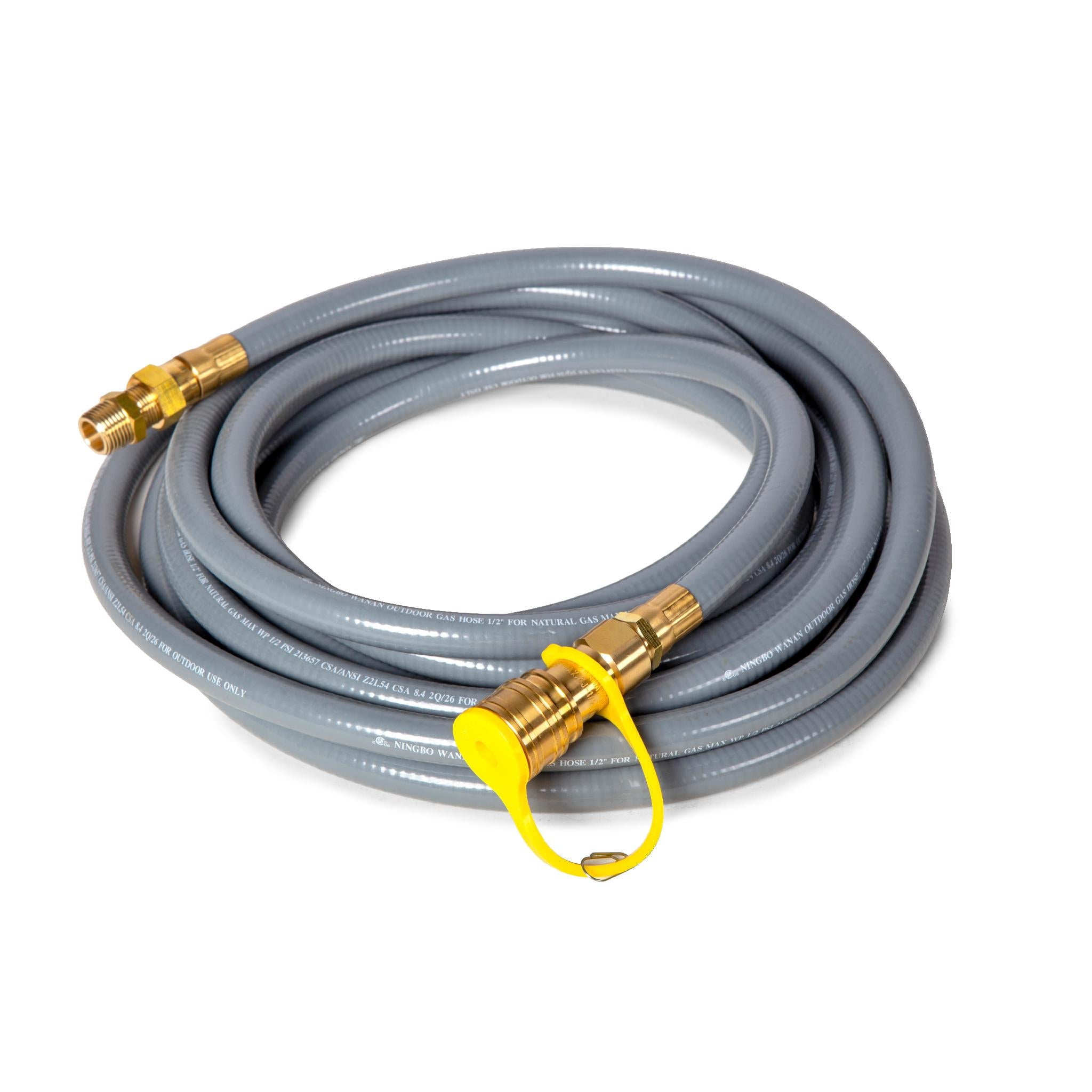 WEN GNA1225 Natural Gas Hose with Quick-Connector for Tri-Fuel Generators, 25 Feet x 1/2-Inch ID