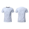thumbnail image 4 of Leey-World Tshirt for Men Men's Cotton T-Shirts Oversized Unisex Tshirt Short Sleeve Casual Loose Fit Tee Vintage Streetwear Washed Top(White,L), 4 of 8