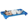 Stackable Kiddie Cot Toddler Assembled, Classroom Nap Time, 5-Pack - Blue