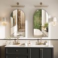 thumbnail image 6 of FENGXIH Arched Bathroom Mirror Medicine Cabinet Modern Arched Wall Mounted Storage with Adjustable Shelf Black, 6 of 10