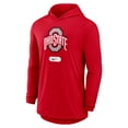 thumbnail image 2 of Men's Nike Scarlet Ohio State Buckeyes Primetime Tri-Blend Dri-FIT Long Sleeve Hoodie T-Shirt, 2 of 3