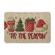 thumbnail image 2 of Felpudo navideño de terciopelo con diseño de árbol de Navidad | Alfombra de entrada de poliéster antideslizante con diseño de taza de café y caja de regalo | Felpudo de bienvenida para interiores y, 2 of 6