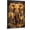 Frame-style, variant on African Elephant Family Canvas Wall Art Abstract Graffiti Posters Orange Gold Wildlife Paint Splatter Prints Modern Street Art for Living Room Bedroom Home Decor