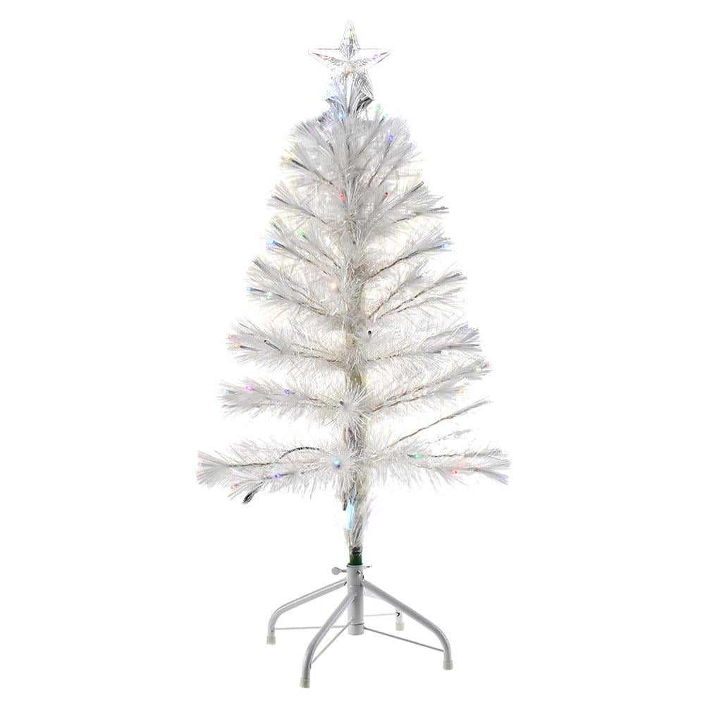 White Fiber Artificial Christmas Tree, 3Feet